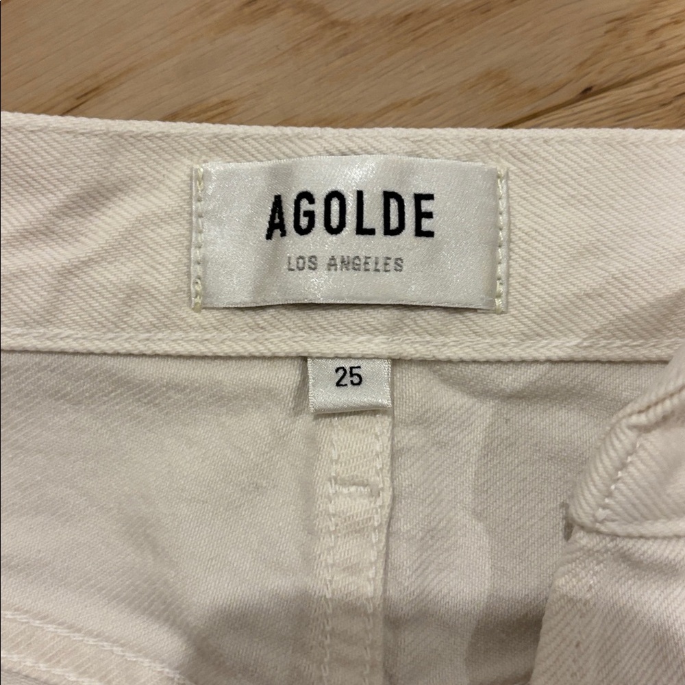 Agolde Cream Button-Fly Jeans - Picture 4 of 7